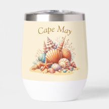 Gepersonaliseerde Seashell Wine Tumbler