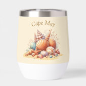 Gepersonaliseerde Seashell Wine Tumbler (Achterkant)