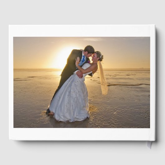 Gepersonaliseerde Seashells op het strand bruiloft Gastenboek (Achterkant)