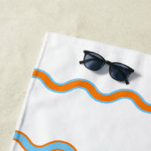 Gepersonaliseerde Seaside Serenity: Een Seal's Vak Strandlaken (In situ)