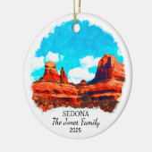 Gepersonaliseerde Sedona Ornament, Arizona State Keramisch Ornament (Links)