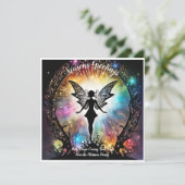 Gepersonaliseerde Seizoenen Groeten Fairy Magic St Kaart (Staand voorkant)