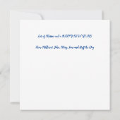 Gepersonaliseerde Seizoenen Groeten Fairy Magic St Kaart (Achterkant)