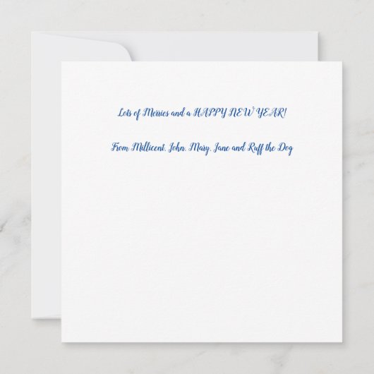 Gepersonaliseerde Seizoenen Groeten Fairy Magic St Kaart (Achterkant)