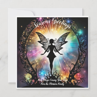 Gepersonaliseerde Seizoenen Groeten Fairy Magic St Kaart