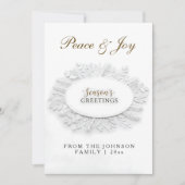 Gepersonaliseerde seizoenen Groeten Feestdagenkaart (Voorkant)