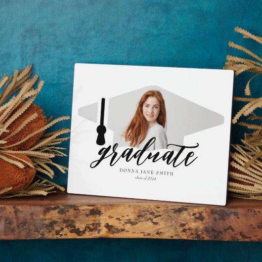 Gepersonaliseerde Senior Afstuderen Foto Afstudere Fotoplaat (Zijkant)