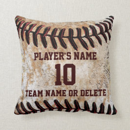 Gepersonaliseerde Senior Baseball Player Gift Idee Kussen