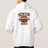 Gepersonaliseerde senior Hoodie (Achterkant)