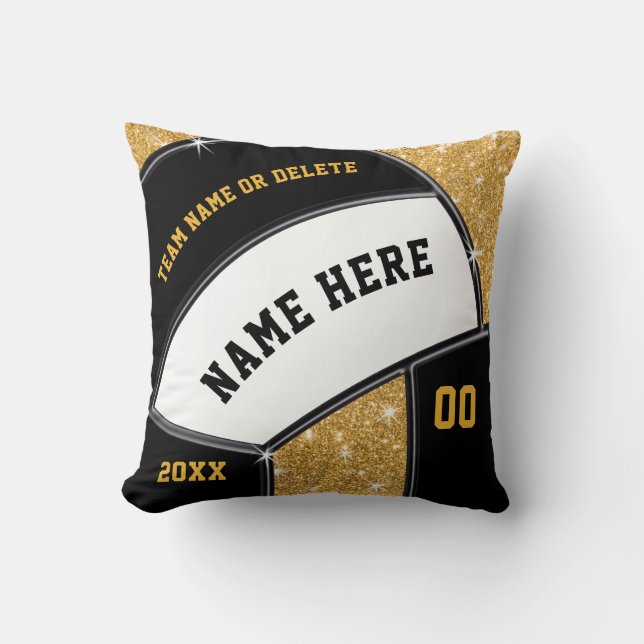 Gepersonaliseerde Senior Night Gifts for Volleybal Kussen (Voorkant)