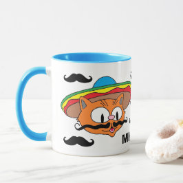 Gepersonaliseerde senor Gato Handlebar Mustache Mok