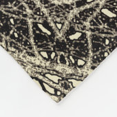 Gepersonaliseerde Sepia Toned Tree Branch Mandala Fleece Deken (Hoek)