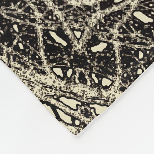 Gepersonaliseerde Sepia Toned Tree Branch Mandala Fleece Deken (Hoek)