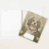 Gepersonaliseerde serene hondenplanner met naam planner (Display)