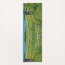  gepersonaliseerde serene wilde bloemen yogamat