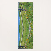 gepersonaliseerde serene wilde bloemen yogamat (Achterkant)