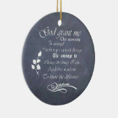 Gepersonaliseerde Serenity Prayer Chalkboard Gifts Keramisch Ornament (Rechts)