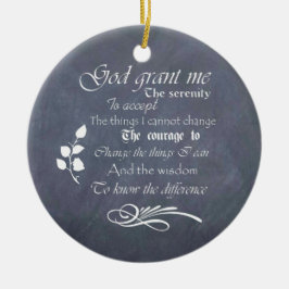 Gepersonaliseerde Serenity Prayer Chalkboard Gifts Keramisch Ornament