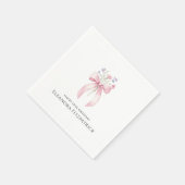 Gepersonaliseerde servetten 18e verjaardag Bow Wil (Hoek)