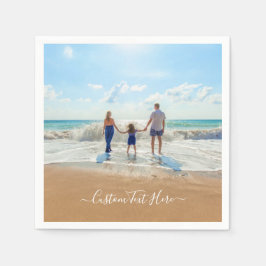 Gepersonaliseerde servetten met uw foto's en tekst