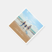 Gepersonaliseerde servetten met uw foto's en tekst (Hoek)