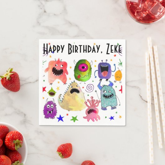 Gepersonaliseerde servetten van de Monsterpartij (Insitu)