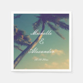 Gepersonaliseerde servetten voor strand bestemming (Voorkant)