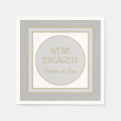 Gepersonaliseerde service party napkin servet (Voorkant)