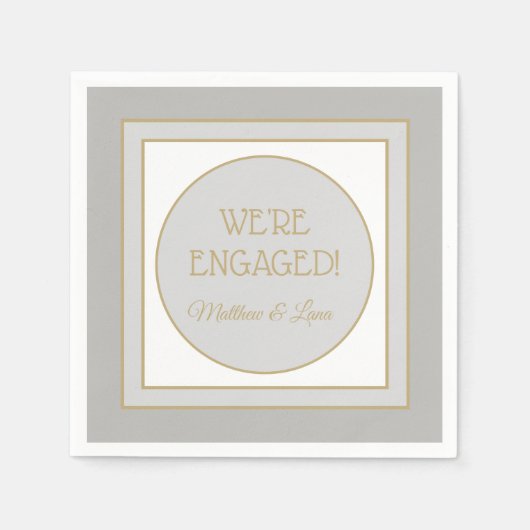 Gepersonaliseerde service party napkin servet (Voorkant)