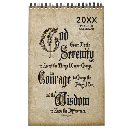 Gepersonaliseerde service Prayer Recovery Gift Pla Kalender (Hoes)