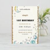 Gepersonaliseerde Sesamstraat verjaardagsuitnodigi Kaart (Staand voorkant)