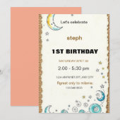 Gepersonaliseerde Sesamstraat verjaardagsuitnodigi Kaart (Voorkant / Achterkant)