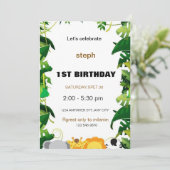 Gepersonaliseerde Sesamstraat verjaardagsuitnodigi Kaart (Staand voorkant)