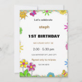 Gepersonaliseerde Sesamstraat verjaardagsuitnodigi Kaart (Voorkant)