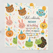 Gepersonaliseerde Sesamstraat verjaardagsuitnodigi Kaart (Voorkant / Achterkant)