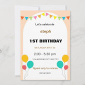 Gepersonaliseerde Sesamstraat verjaardagsuitnodigi Kaart (Voorkant)