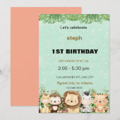 Gepersonaliseerde Sesamstraat verjaardagsuitnodigi Kaart (Voorkant / Achterkant)