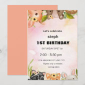 Gepersonaliseerde Sesamstraat verjaardagsuitnodigi Kaart (Voorkant / Achterkant)