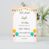 Gepersonaliseerde Sesamstraat verjaardagsuitnodigi Kaart (Staand voorkant)