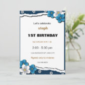 Gepersonaliseerde Sesamstraat verjaardagsuitnodigi Kaart (Staand voorkant)