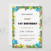 Gepersonaliseerde Sesamstraat verjaardagsuitnodigi Kaart (Voorkant)