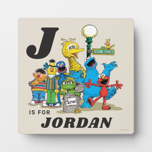 Gepersonaliseerde  Sesamstraat Vrienden Fotoplaat (Voorkant)