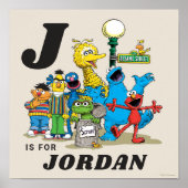 Gepersonaliseerde  Sesamstraat Vrienden Poster (Voorkant)