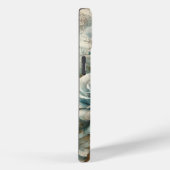 Gepersonaliseerde  Shabby Chic Pastel Blue Roos Case-Mate iPhone Case (Achterkant / Rechts)