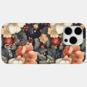 Gepersonaliseerde Shabby Chic Pastel Pink Peony Case-Mate iPhone Case (Achterkant (horizontaal))