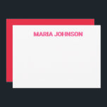 Gepersonaliseerde Shadow Monogram Initiaal Roze Bedankkaart<br><div class="desc">Gepersonaliseerde Shadow Monogram Initiaal Pink Note Kaart Bericht voor meer aanpassingen</div>