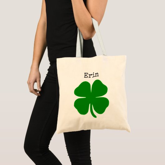 gepersonaliseerde shamrock bag tote bag (Voorkant (product))