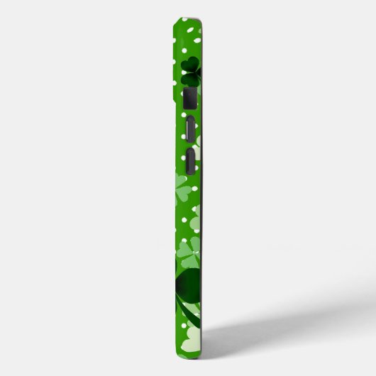 Gepersonaliseerde Shamrock en Polka Dot Case-Mate iPhone Case (Achterkant / Links)