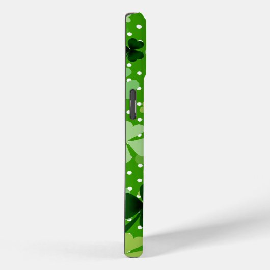 Gepersonaliseerde Shamrock en Polka Dot Case-Mate iPhone Case (Achterkant / Rechts)