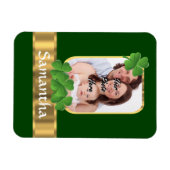 Gepersonaliseerde shamrock magneet (Horizontaal)